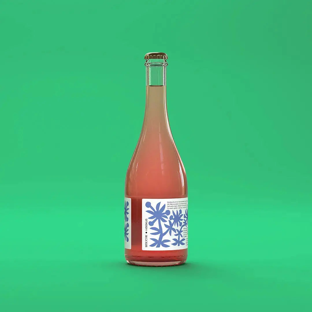 Hibiskus PET NAT Kombucha 75cl - Bouche