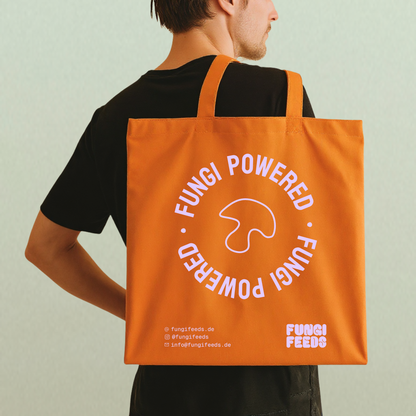 Baumwoll Jute Beutel - Mushroom Powered