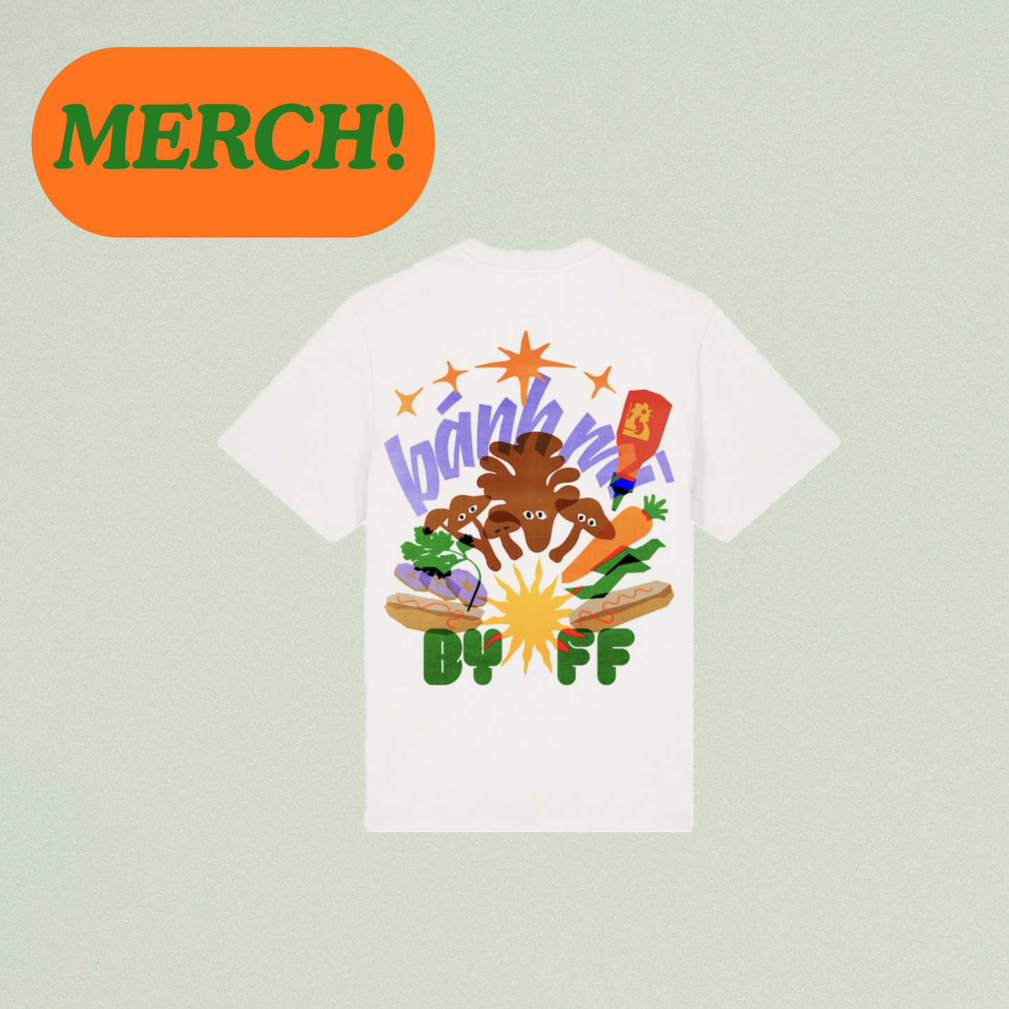Mushroom BANH MI T-Shirt 🌈🍄🥖