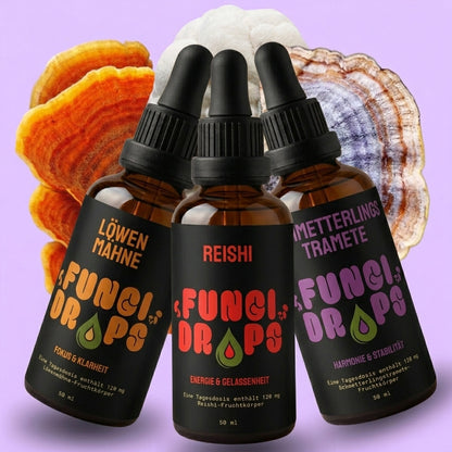 FUNGI DROPS - BUNDLE - DIE GEBÜNDELTE VITALPILZPOWER